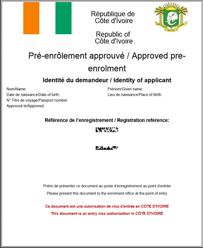 The eVisa for Ivory Coast