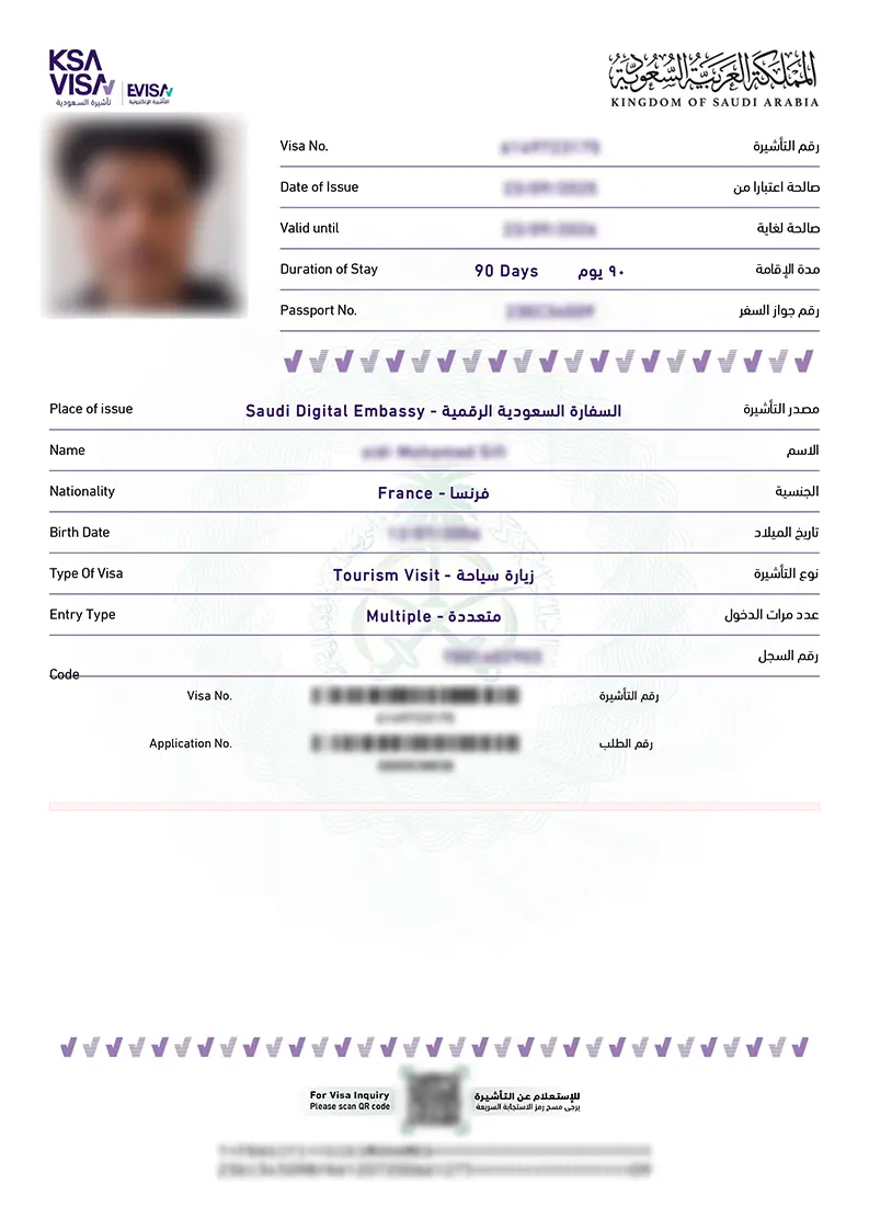 The eVisa for Arabia Saudí